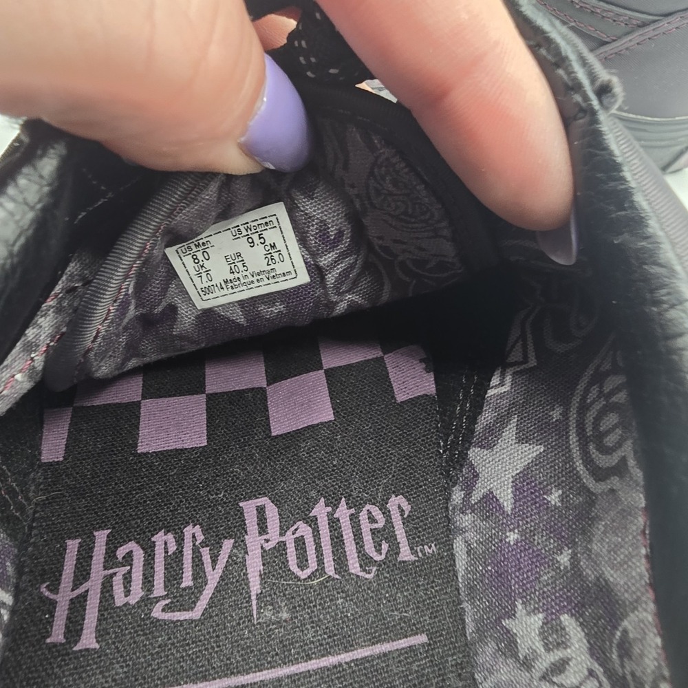 VANS Old Skool Harry Potter Deathly Hallows Black Men's Size 8 Women Size 9.5 - Picture 12 of 13